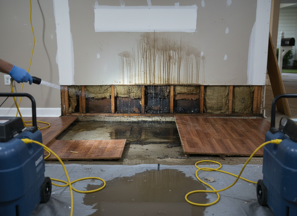 How Hidden Water Travels Under Flooring and Behind Walls