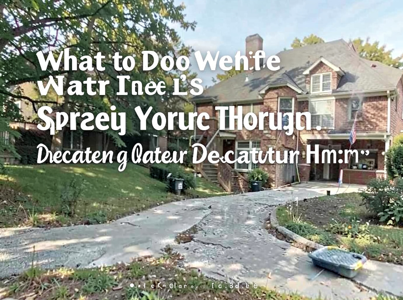 What to Do When Water Is Spreading Through Your Decatur Home